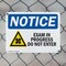 Signmission Exam In Progress Do Not Enter OSHA Notice Sign, Plastic, 14in W x 10in L, 2PK OS-2PACK-NS-P-1014-L-12201 - alternate 8